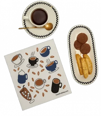 Coffee Swedish Dishcloth